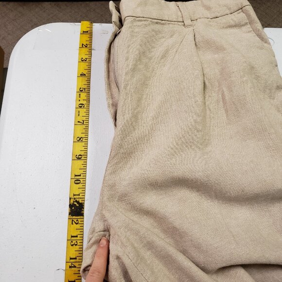 Old Navy Womens Taylor Wide Leg Linen Pants Size L Coastal Beachy Quiet Luxury - Picture 6 of 10